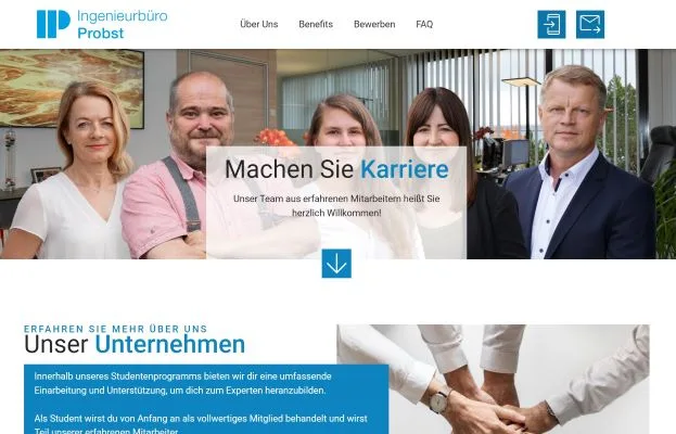 WordPress Website erstellen lassen - Ingenieurbüro Probst